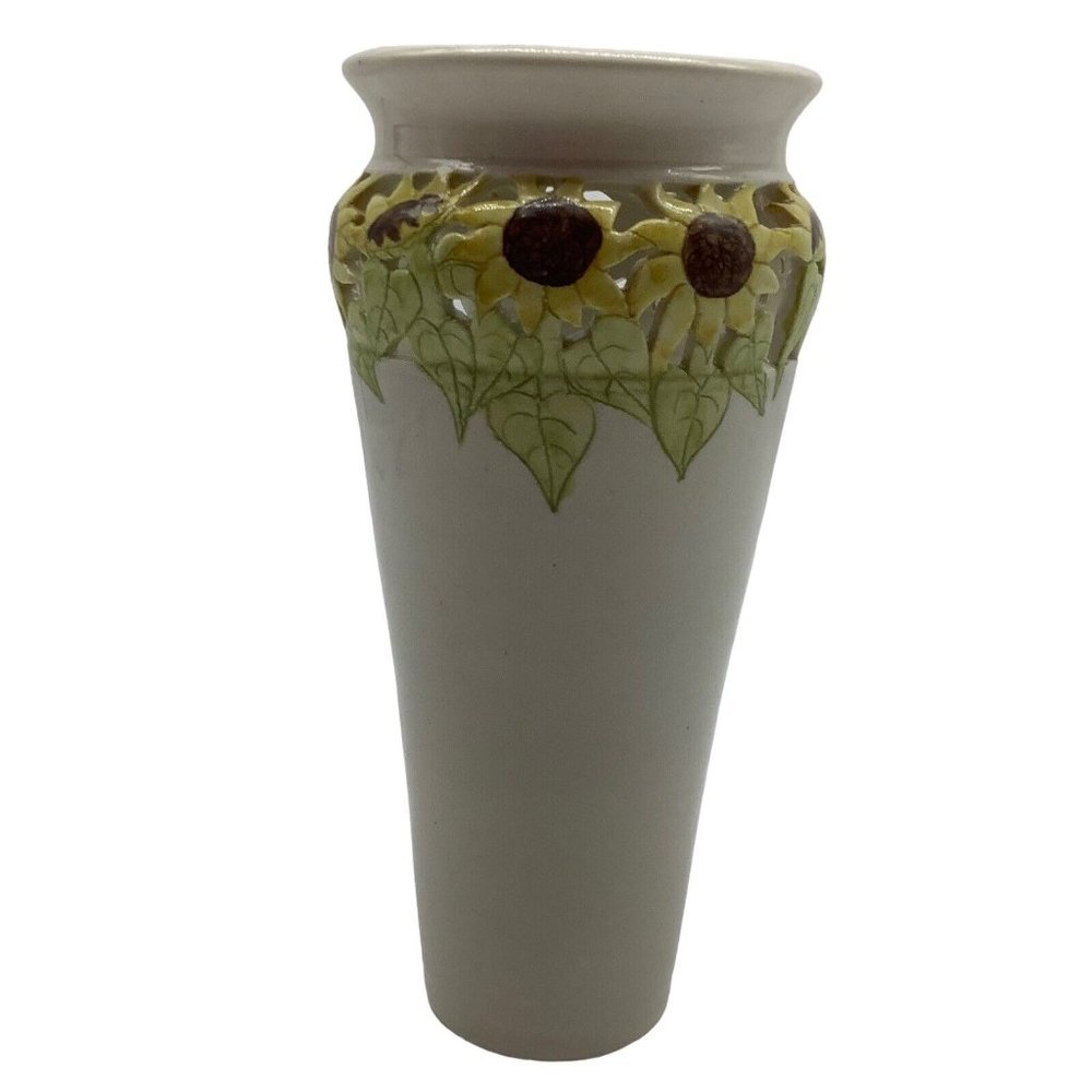 Helen Fleming Art Pottery Sunflower Vase